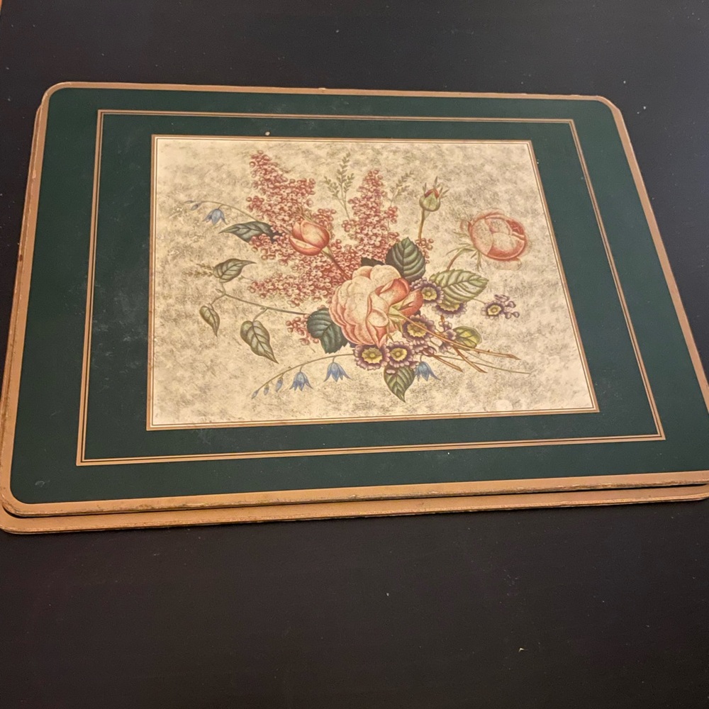 Lovely Cork Floral Placemats (2)
